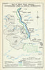 Operation Michael. Mutual Intervention Concentration Areas 1918. WW1 1935 map