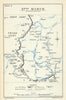 Operation Michael. 27 March 1918. First World War 1937 old vintage map chart