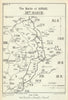 The Battle of Arras, 28 March 1918. First World War 1937 old vintage map chart