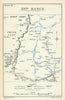 Operation Michael. 29 March 1918. First World War 1937 old vintage map chart