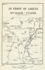 Operation Michael. In front of Amiens, 30 March–5 April 1918. WW1 1937 old map