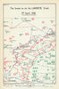 Battle of the Lys. Break-in on the Laventie Front, 9 April 1918. WW1 1937 map