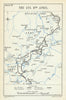 Battle of the Lys. 11 April 1918. First World War 1937 old vintage map chart
