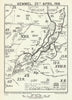 Second Battle of Kemmel. 25 April 1918. First World War 1937 old vintage map