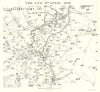 Battle of the Lys. 9 April 1918. First World War 1937 old vintage map chart