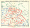 3rd Battle of the Aisne. Chemin des Dames 27 May 1918 British positions 1939 map