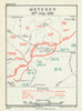 Action of Méteren. Meteren, 19 July 1918. First World War 1939 old vintage map