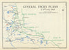 Hundred Days. General Foch’s Plans, 24 July 1918. First World War 1947 old map