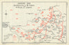 Battle of Amiens. Australian & III Corps 4.20 am 8 August 1918. WW1 1947 map