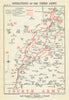 Battle of Albert. Operations of the Third Army, 21–23 August 1918. WW1 1947 map