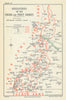 2nd Battle of the Somme/Battle of Arras. 1st/3rd Armies Ops 26 Aug 1918 1947 map
