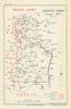 Second Battle of the Somme. Fourth Army, 27–29 August 1918. WW1 1947 old map