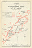 Action of Outtersteene Ridge. 18 August 1918. First World War 1947 old map