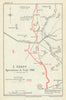Second Battle of Arras. I Corps Operations, 8–21 September 1918. WW1 1947 map