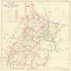 Second Battle of the Somme/Arras. 1st/3rd Armies Ops 21 Aug–3 Sept 1918 1947 map