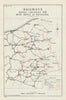 Hundred Days. Railways, August to November 1918. First World War 1947 old map