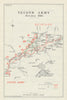 Flanders Offensive. Second Army, 15 October 1918. First World War 1947 old map