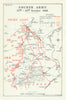 Pursuit to the Selle. Fourth Army, 17–19 October 1918. First World War 1947 map