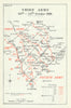 Advance to the Selle/Sambre. Third Army, 20–24 October 1918. WW1 1947 old map