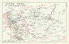 Final Advance. Fifth Army, 1–11 November 1918. First World War 1947 old map