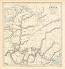 Part of China. E Fitzgerald Creagh expedition. Hubei Hunan Jiangxi. RGS 1880 map