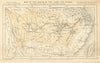 Basin of the Yangtse Kiang by EL Oxenham. China. RGS 1875 old antique map