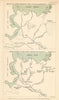 Aral Lake/Sea & Amu Darya changes 16C-1859. Uzbekistan. Boutakoff/RGS 1875 map