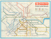 British Rail – Greater London Network P.2617/65 Diagrammatic transport map  1965