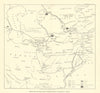 Capt Lionel Blacker's detachment routes 1918–20 in South West Asia. RGS 1921 map