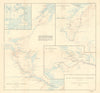 Labrador river exploration by Watkins, Scott & Leslie. Canada. RGS 1930 map