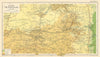 Central Transvaal. South Africa. SAMLER BROWN 1914 old antique map plan chart