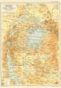 Uganda & German East Africa. Uganda Tanzania African Lakes SAMLER BROWN 1914 map