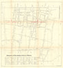 Disposition of the Principal Streets of Teheran. Tehran city plan 1935 old map
