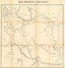 Road and Railway Map of Iran by G.H. Ebtehaj 1935 old vintage plan chart