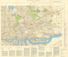 Stadtplan von London. Blatt NO. Nazi Mil.-Geo. Sealion invasion map. July 1940