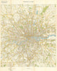 Verkehrsplan von London. Nazi Mil-Geo Sealion invasion transport map. Aug 1940