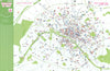 Carte de l'Invasion de Paris. Street artist Invader Map 28 mosaic locations 2024