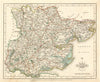 Antique county map of ESSEX by JOHN CARY. Original outline colour 1787 old