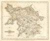Antique map of NORTH WALES by JOHN CARY. Original outline colour 1787 old