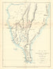 Sketch Map of Southern Formosa by John Thomson. Taiwan / RGS 1873 old