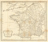 Potamographia Gallica or a Chart of the Coast & Rivers of France. Faden 1805 map