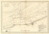 Road of Dunkirk by William Faden. Nord coast. Gravelines 1805 old antique map