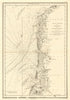 Coast of France — Calais to the River Somme. Boulogne Abbeville. Faden 1805 map