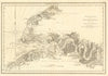 Coast of France from Fécamp to Dives. Seine-Maritime Eure Havre. Faden 1805 map