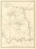 Coast of France — Cape La Hague to Isle Bréhat & Channel Islands. Faden 1805 map