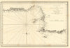 Coast of France — Cape Couronne to Cassis. Marseille & Calanques. Faden 1805 map