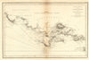 Coast of France—Cassis to Giens & the Road & Harbour of Toulon. Faden 1805 map