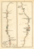 Foots Cray—Farningham—Wrotham. John Cary turnpike coach road strip map 1790