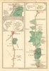 Guildford / Hampton—Kenton—Sunbury—Staines. John Cary road strip map 1790