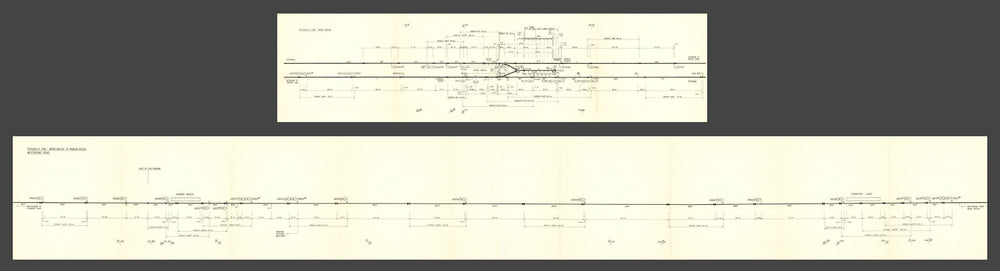 PICCADILLY LINE Wood Green—Turnpike Lane—Manor House signalling diagram 1980 map